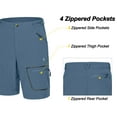 thumbnail image 3 of Little Donkey Andy Men's Lightweight Quick Dry Hiking Shorts Breathable Outdoor Cargo Shorts for Fishing Travel Casual Slate XL, 3 of 7