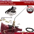 thumbnail image 1 of American Shifter  4L80E Shifter Kit Chrome 16 in. E Brake Cable Clevis Trim Kit for F2B45, 1 of 1