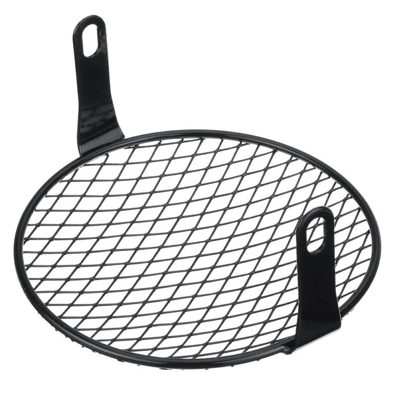 6.5 Inch Universal Motorcycle Headlight Mesh Grill Guard Cover Protector Black