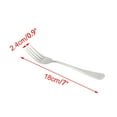 thumbnail image 2 of Forks Wood Dinner Fork Tableware Dinnerware Long Handle Kitchen Cooking Utensil Tools 6 Pcs 7", 2 of 7