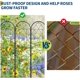 thumbnail image 4 of 4-piece garden trellis para outdoor climbing plants-negra metal arch trellis para vegetables vines o flowers, 4 of 7