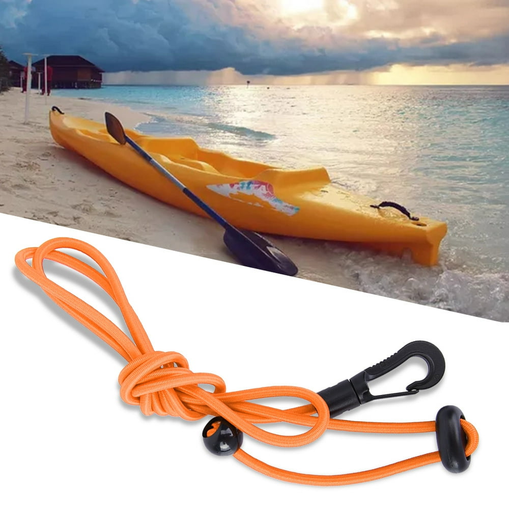 Tebru 120cm Elastic String Boating Kayak Paddle Safety Rod Leash with