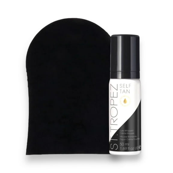 St. Tropez Luxe Whipped Crème Mousse 1.69 fl oz & Applicator Mitt Travel Kit