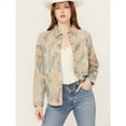 thumbnail image 2 of Cleo + Wolf Women's Aron Long Sleeve Printed Shirt Oatmeal Medium  US, 2 of 4