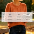 thumbnail image 4 of YgkuHd Womens Sweaters Cardigan Crewneck Knit Button Down Cotton Blend Blouses Solid Long Sleeve Casual Tops Warm Sweaters for Women_Orange,L, 4 of 6