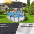 thumbnail image 4 of Cubierta para piscina para perros de 48 pulgadas, cubierta portátil redonda plegable para piscina para niños con material de tela Oxford y diseño de cordón, impermeable y a prueba de polvo, color, 4 of 7