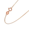 thumbnail image 5 of JewelStop 14Kt 16" Rose Gold 0.6mm Shiny Classic Box Chain with Spring Ring Clasp, 5 of 5
