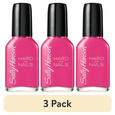 (3 pack) Sally Hansen Hard as Nails Nail Polish, Love Rocks, 0.45 oz, No Chipping or Splitting