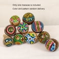 thumbnail image 4 of Labymos Wooden Maracas Coconut Shell Sand Hammer Shaker with Beautiful Patterns Percussion Musical Instrument Toys(Random Delivery), 4 of 7