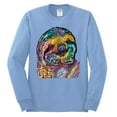 thumbnail image 3 of Funny Neon Sloth | Dean Russo Art Animal Lover Mens Long Sleeve Shirt, Light Blue, S, 3 of 5