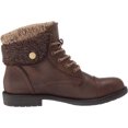 thumbnail image 6 of Cliffs by White Mountain Womens Duena Knit Faux Leather Casual Boots, 6 of 7