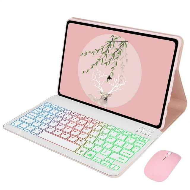 Case For Honor Pad X8 Case 10.1 inch 2022 Keyboard Cover Tablet Shell for Funda Honor Pad X8 Cover Russian Spanish Teclado Funda pink key case M Korean