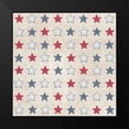 thumbnail image 2 of Grove, Beth 12x12 Black Modern Framed Museum Art Print Titled - Patriotic Dark Pattern IIA, 2 of 5