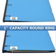 RYWESNIY Telescoping 1 Inch Binder & 3Ring Binder Round Ring Binders