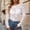 White, variant on Womens Lace Sheer Mesh Tops Long Sleeve Floral Lace Blouse Elegant Hollow Out Party Clubwear Shirt Trendy Layering Underwear