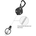 thumbnail image 3 of Primegos Mousqueton Clip Extensible Design à Ressort Résistant aux Chutes Anti-Perte ABS Polygonal Mousqueton Extérieur Porte-Clés Accessoires Extérieurs, 3 of 8