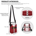 thumbnail image 6 of HELLHERO Santa (Bag Only) Shoulder Bag Polyester, Women Adjustable Shoulder Strap 2 Zippers Messenger Bag, Leakproof, 6 of 7