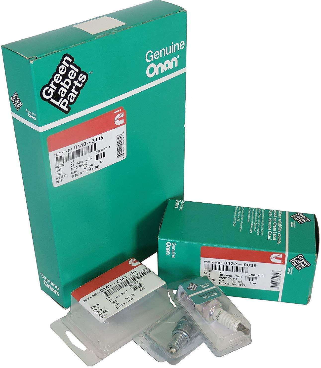 HGJAA Tune Up Kit for Onan RV Generators 5500 and 7000 HGJAB and HGJAC 