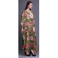 thumbnail image 3 of Bimba Longue Robe Caftan Maxi de Plage, par-Dessus de Maillot de Bain, Kaftan pour Femmes, Vert Poussiéreux, 3 of 5