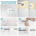 thumbnail image 3 of No Hook Shower Curtain with Built-in Rings - Farmhouse Rustic Wood Texture Washable Waterproof Fabric Bathroom Curtains for Hotel,Rentals, 60 X 72 Inch Long , Yellow Grey, 3 of 9