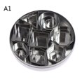 thumbnail image 4 of 24Pcs/Lot Stainless Steel Pottery Clay Tools Geometry  Square Cutter Molds, 4 of 5