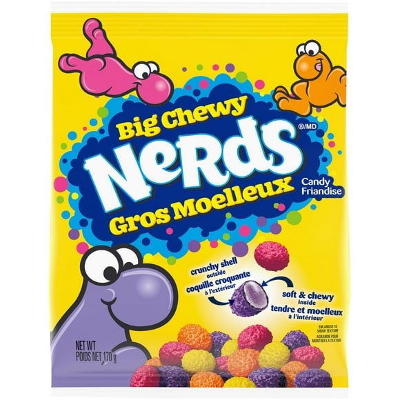 Bonbons Croquants et Moelleux Nerds Gros 170g