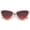 Pink / Smoke Red, variant on Oversize Vintage Cat Eye Sunglasses Color Tinted Lens 59mm (Black / Pink Gradient)
