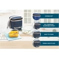 thumbnail image 5 of Director Borosilicate Glass Lunch Box With Bag - Clear, 2 Containers, 320ml Each | Leakproof Airtight Tiffin Containers - Heat Resistant, Microwave, Oven & Dishwasher Safe, 5 of 5