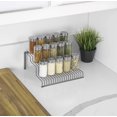 thumbnail image 2 of Smart Design Heavy Duty 3-Tier Spice Rack Shelf Organizer - Steel Metal Wire - Cupboard, Jars, Can, Cabinet and Pantry Storage Organization - Kitchen 10.25 x 4.25 Inch - Charcoal Gray, 2 of 7