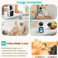 thumbnail image 5 of 3MP WIFI Camera TUYA Monitor 360 ° Rotation With Screen Gimbal Mobile Phone Remote Video Call 2.4Gwifi Voice Detection Security For Home Shop Night Vision, 5 of 9