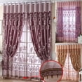 thumbnail image 4 of Tinglu Tulle Curtains Voile Window Screening Valance with Flower Curtains, 4 of 4