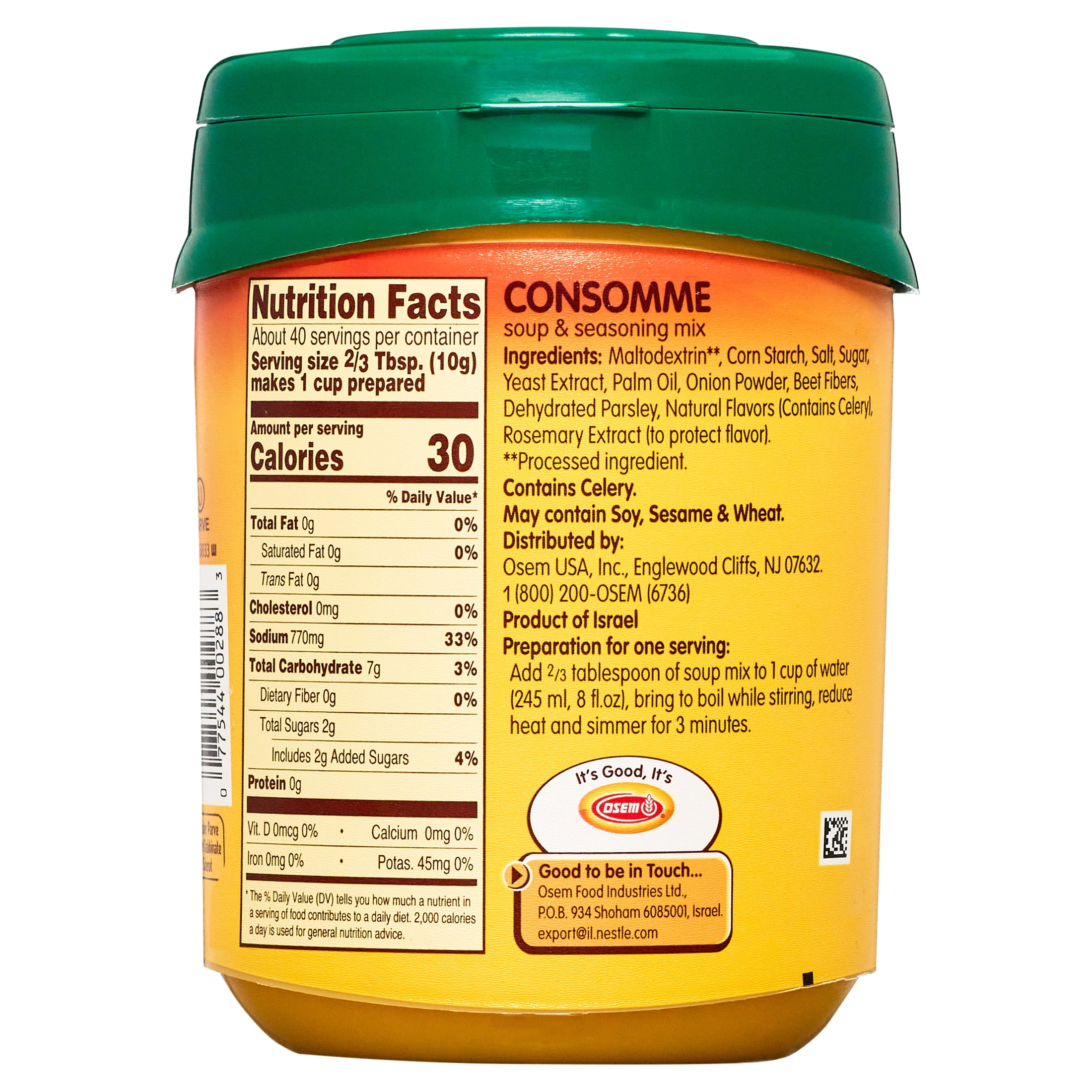 Osem 14.1 oz Consomme Natural Soup Mix