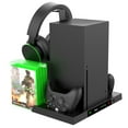 thumbnail image 2 of All-in-One Cooling Charging Stand for Xbox Series X (XSX) Console - Dual Controller Charger, Headphone Hanger, Game Card Storage Rack, Smart Xbox Gaming Accessory for Organized Setup, 2 of 8