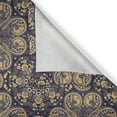 thumbnail image 4 of Ambesonne Mandala Grommet Curtain Single Panel, Eastern Abstract Flora, 50"x60", Earth Yellow Indigo, 4 of 5