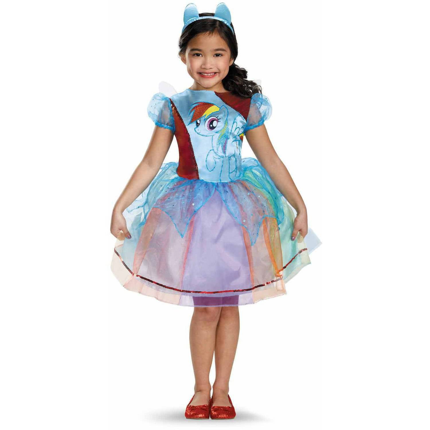 Rainbow Dash My Little Pony Inspired Tutu Dress Handmade 4 to 11 Fancy dress
