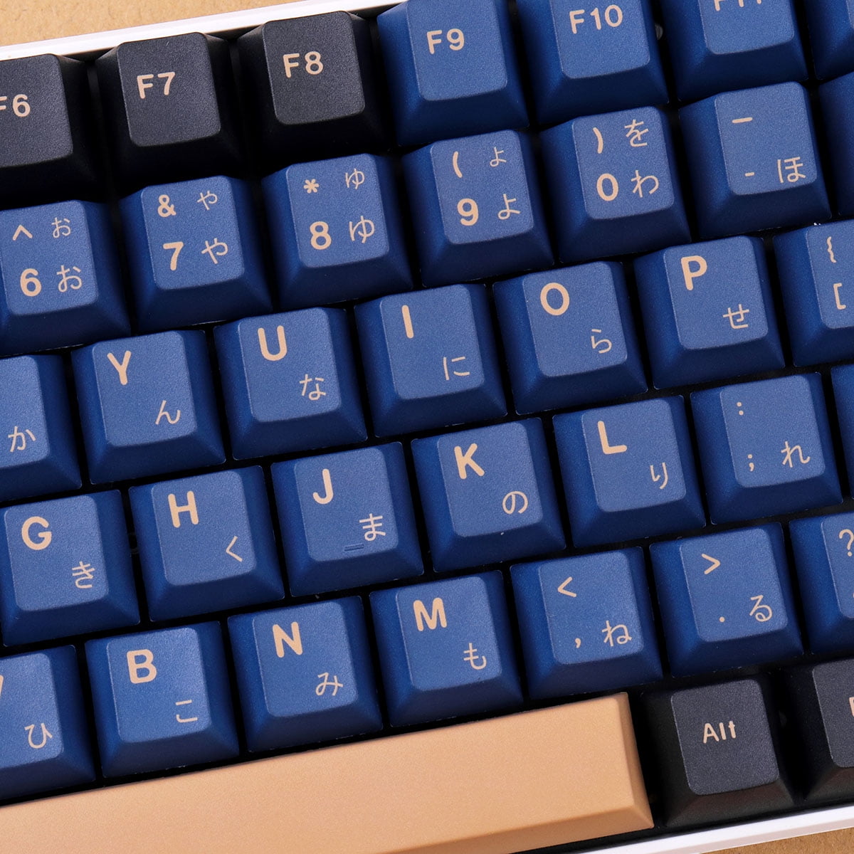 Gliging Keycaps 129 Keys Cherry Profile Dye-Sub PBT Blue Warrior Compatible Cherry MX Switch Mechanical Keyboard