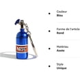 thumbnail image 4 of Nitrous Oxide Bottle Keychain NOS Car Motorcycle Gift Key Ring Tuning Man Mini Exhaust Gas Steering Wheel, Blue, One Size, 4 of 5