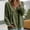 A105 Army Green, variant on Xdegoge Women's Long Sleeve V Neck Tops Velvet Blouses Lace Trim Peplum Babydoll Shirts Casual Fall Tunic Tops for Women