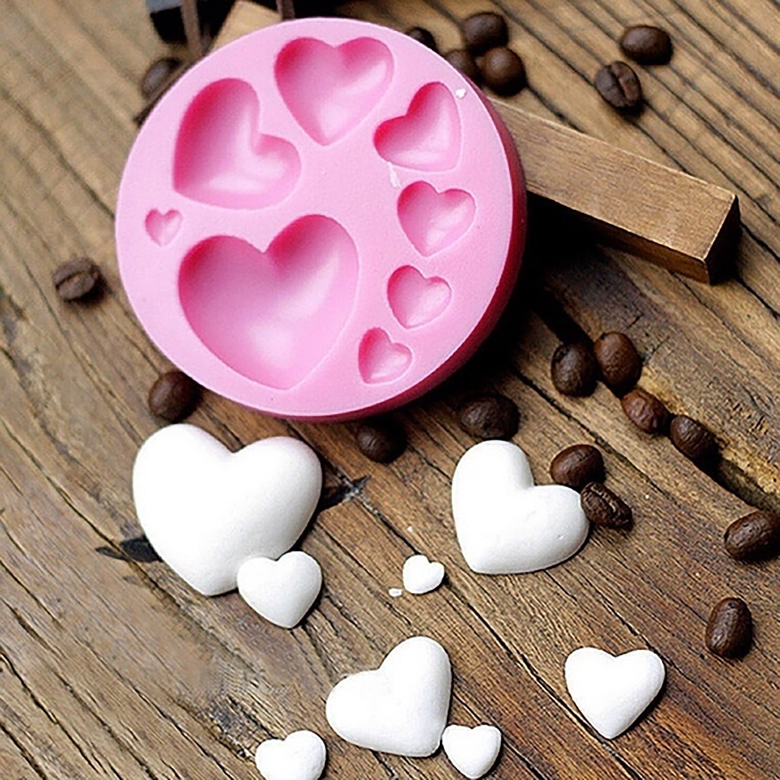 Wovilon Silicone Molds Cake Mold Love Chocolate Sugar Turning Mold Silicone Heart  Mould Diy Chocolate Cupcake Cake Muffin Baking Mold Silicone Molds For  Baking 