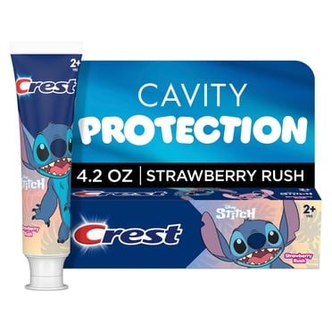 Crest Toothpaste, Strawberry Rush featuring Disney Stitch, 4.2 oz, Ages 2 