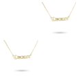 thumbnail image 1 of Qarigey Collar clásico de la amistad con letras inglesas Colgante Ins Capricornio dorado oro capricornio 2Conjunto, 1 of 6