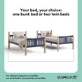 thumbnail image 6 of Storkcraft Caribou Twin-over-Twin Bunk Bed, Midnight Blue/Natural, 6 of 13
