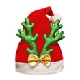 thumbnail image 2 of Falleo Clearance 1PC Christmas Deer Soft Santa Hat Xmas Hat Christmas Hats Santa Cap For Christmas Party Christmas Cartoon Animal Printed Hat Supplies Velvet Soft Thickening For Adult, 2 of 4