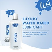Wet Premium Water-Based Unflavored Personal Lubricant, Luxury Long-Lasting Lube for Men and Women, 6.1 fl oz