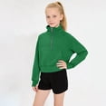 thumbnail image 2 of BLVB Girls Half Zip Sweatshirt Fleece Pullover Sweatshirts Fall Winter Clothes for Teen Girls Thumb Hole for 5-14 Years, 2 of 6