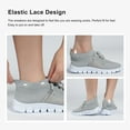 thumbnail image 5 of Bellella Womens Sock Shoes Lace Up Sneakers Mesh Knitted Shoes Lightweight Summer Sport Shoes, 5 of 7