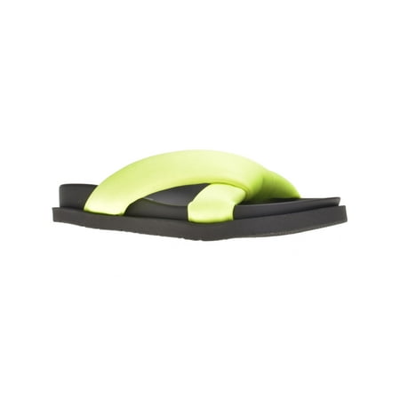 

WILD PAIR Womens Green Puffer Sandals. Beck Slip On Slide Sandals 9 M