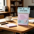 thumbnail image 6 of Sticky Notes 3x3 inch, Self-Stick Light Colors Sticky Note, Pastel Colors Self-Stick Pads, 100 Sheets Recyclable Sticky Notes Easy to Post for Office, Home, Study & Organization, Green, 6 of 9