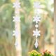 thumbnail image 3 of 10 cadenas de cristal de copo de nieve, decoración de ventana de hilo colgante de vidrio DIY (colgante puntiagudo), 3 of 10