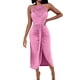 thumbnail image 1 of Vestido de Verano Casual de las Mujeres, Moda Cuello Redondo, Vestido Sólido sin Mangas para las Mujeres, 1 of 6